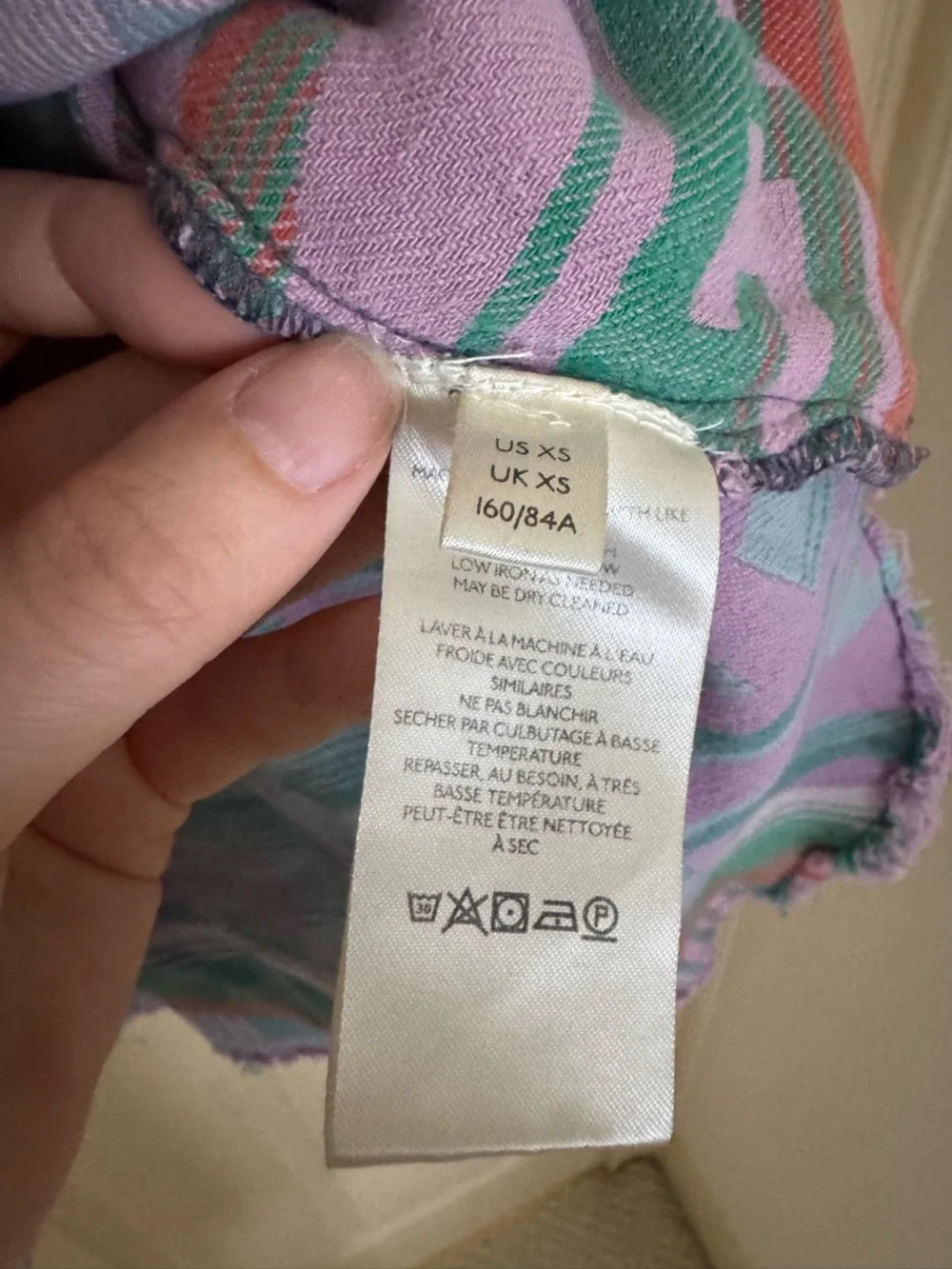 We the Free Free People Lavender Southwestern Pattern Pullover XS - Picture 5 of 6